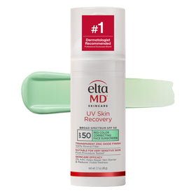 EltaMD front pump bottle showing packaging and SPF 50 protection benefit