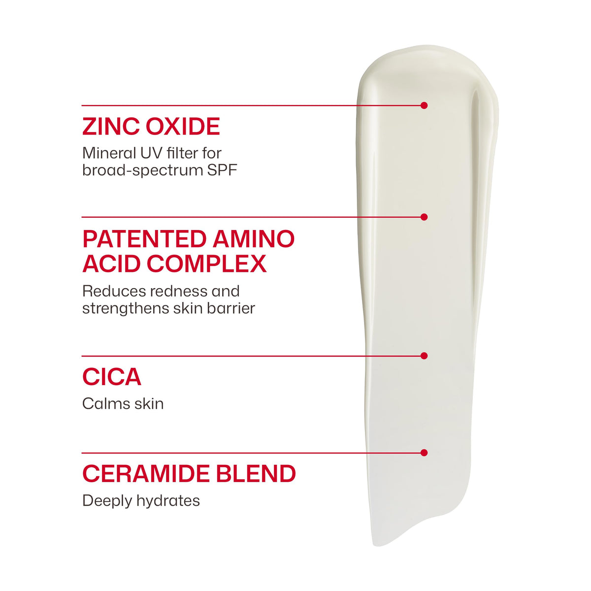 EltaMD applied to hand showing no white cast, blends into skin tone