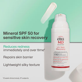 EltaMD pump dispensing sunscreen, brand protection and convenient use