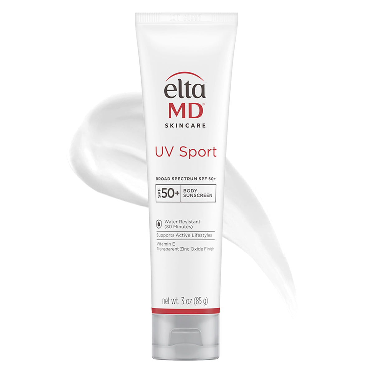 EltaMD front packaging showing SPF 50 and active protection