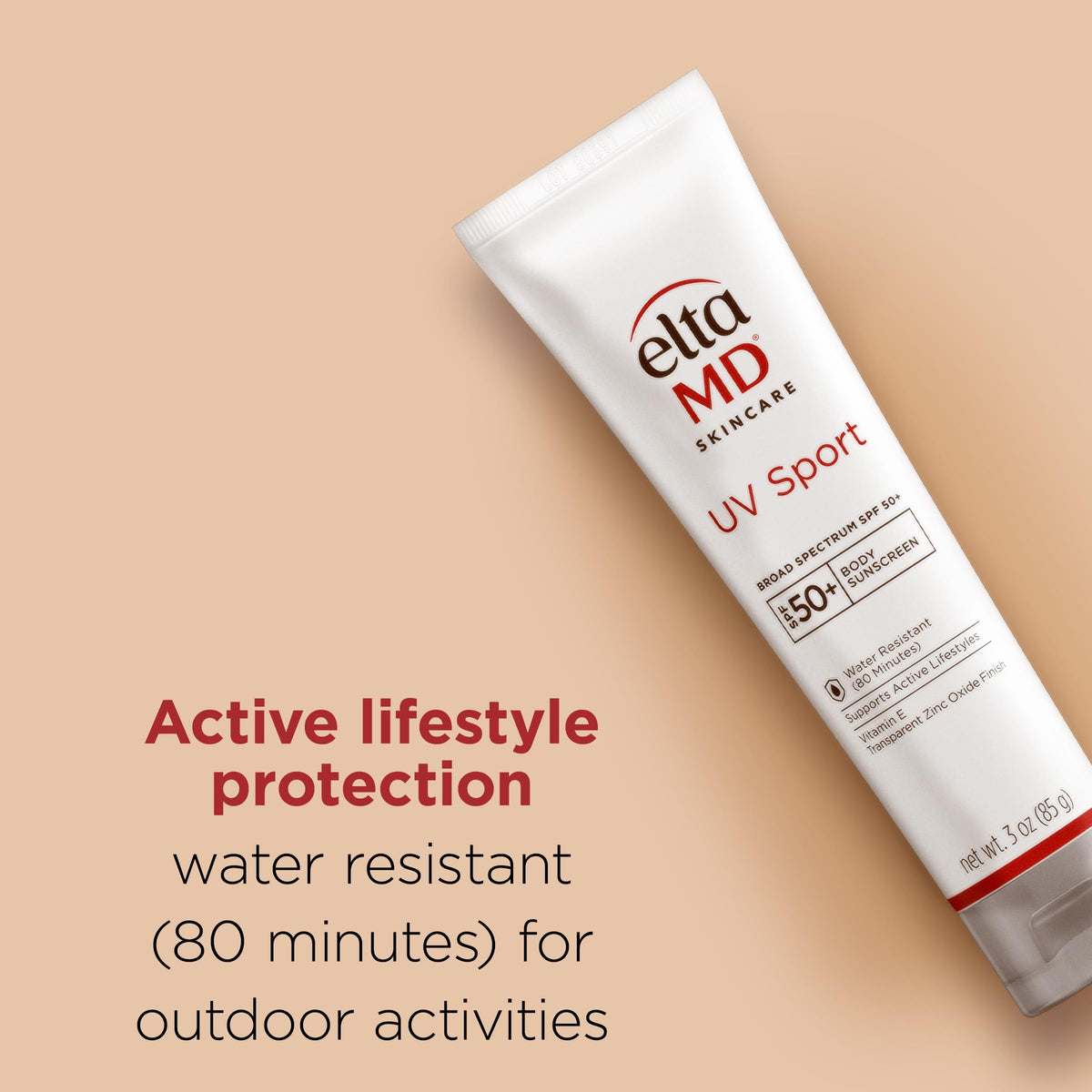 EltaMD lotion texture close-up demonstrating quick absorption benefit