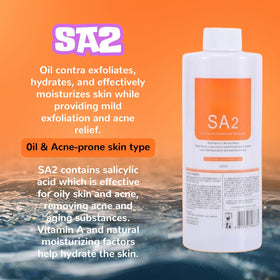 ELVENSTARS SA2 label close-up showing oil-control and deep-cleaning benefit