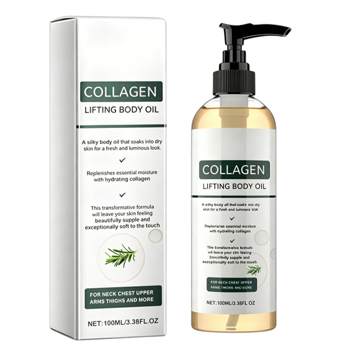 Elycira Collagen Oil front packaging showing bottle and branding for confident selection