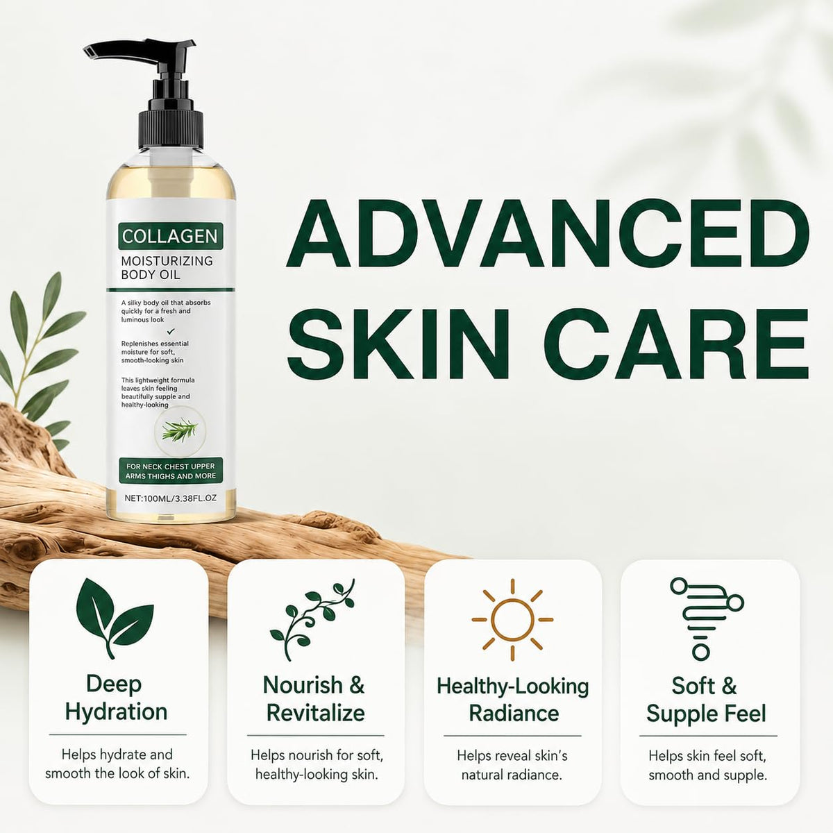 Elycura texture drop close-up revealing lightweight oil and absorbent feel