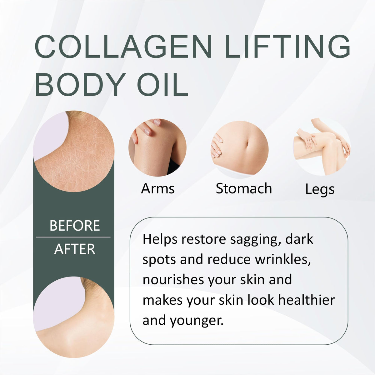 Elycura label and ingredients list showcasing collagen and antioxidant benefits