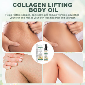 Elycura Collagen Oil texture close-up demonstrating lightweight absorption