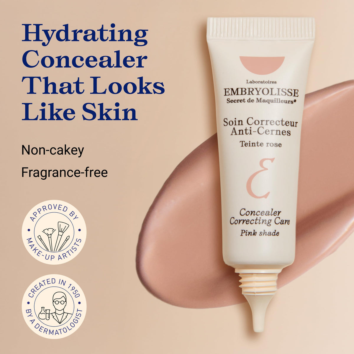 Embryolisse applicator detail with product tip, precise under-eye application benefit