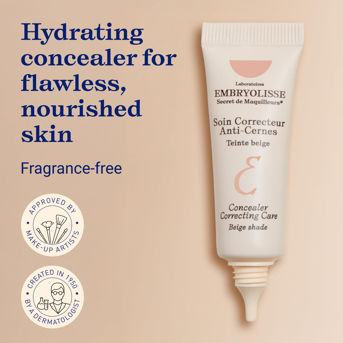 Embryolisse texture close-up revealing creamy finish and blendability