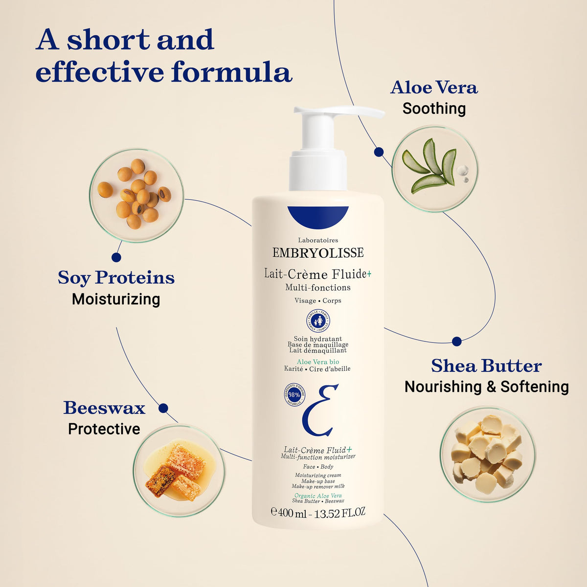 Embryolisse Fluid+ applied as makeup primer giving smooth base benefit