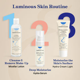 Embryolisse tube on bathroom vanity evoking daily routine convenience