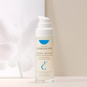 Embryolisse before and after skin image showing hydrated, smoother appearance