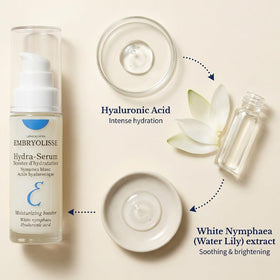 Embryolisse texture close-up of lightweight serum showing fast absorption