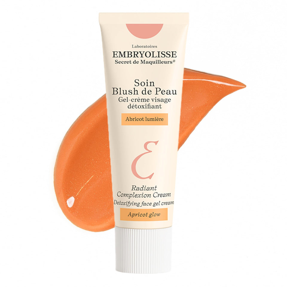 Embryolisse jar front showing peach label and elegant packaging benefit: recognizable branding