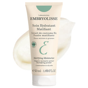 Embryolisse front packaging showing jar and label, clear oil-control benefit