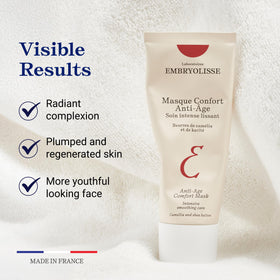Embryolisse open jar with cream showing rich, nourishing night mask for deep repair