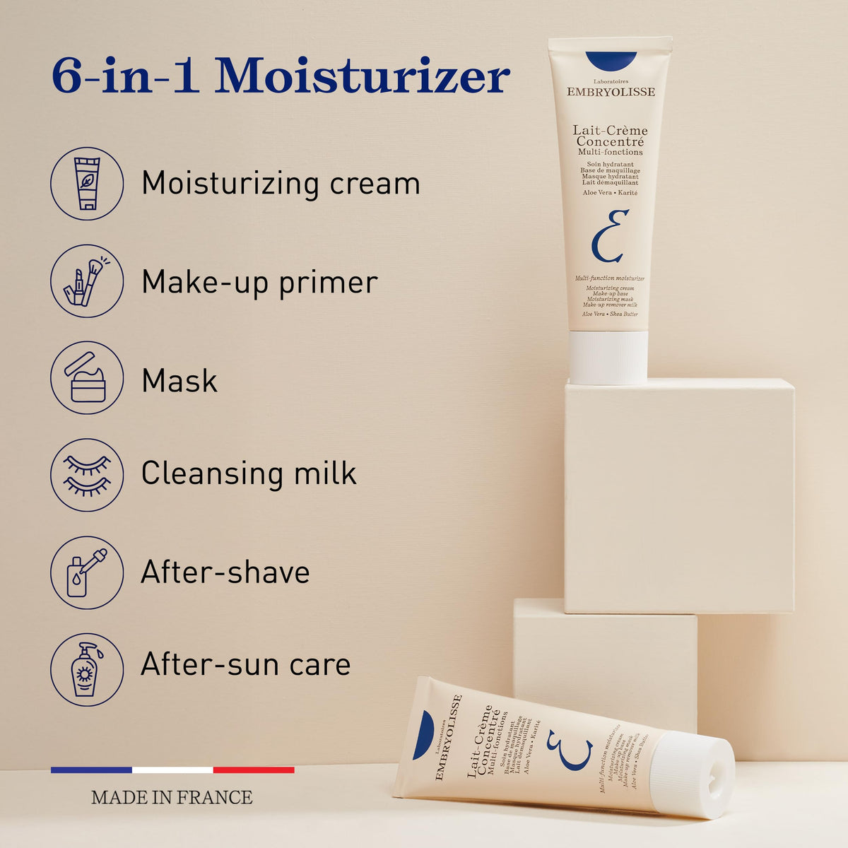 Embryolisse open cap revealing cream inside and hygienic dispensing benefit