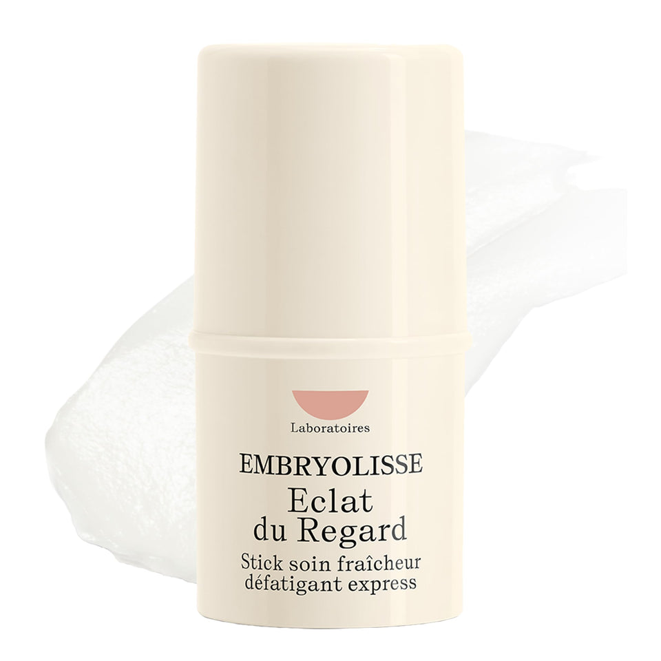 Embryolisse eye stick front view showing compact design and travel-ready benefit