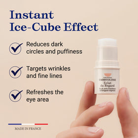 Embryolisse eye stick texture close-up illustrating creamy finish for easy blending
