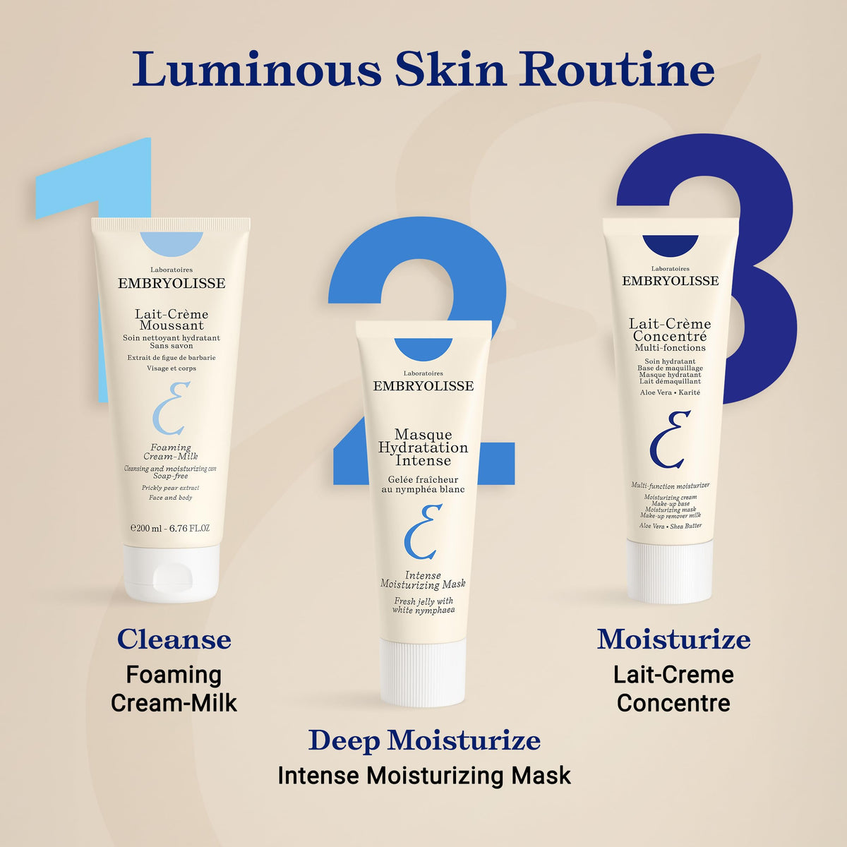 Embryolisse recyclable aluminum packaging highlighting eco-friendly design