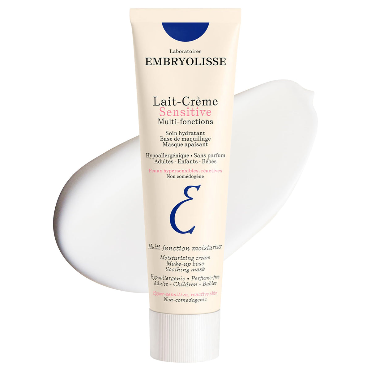 Embryolisse Lait-Crème Concentré Sensitive front tube shows brand and product benefits