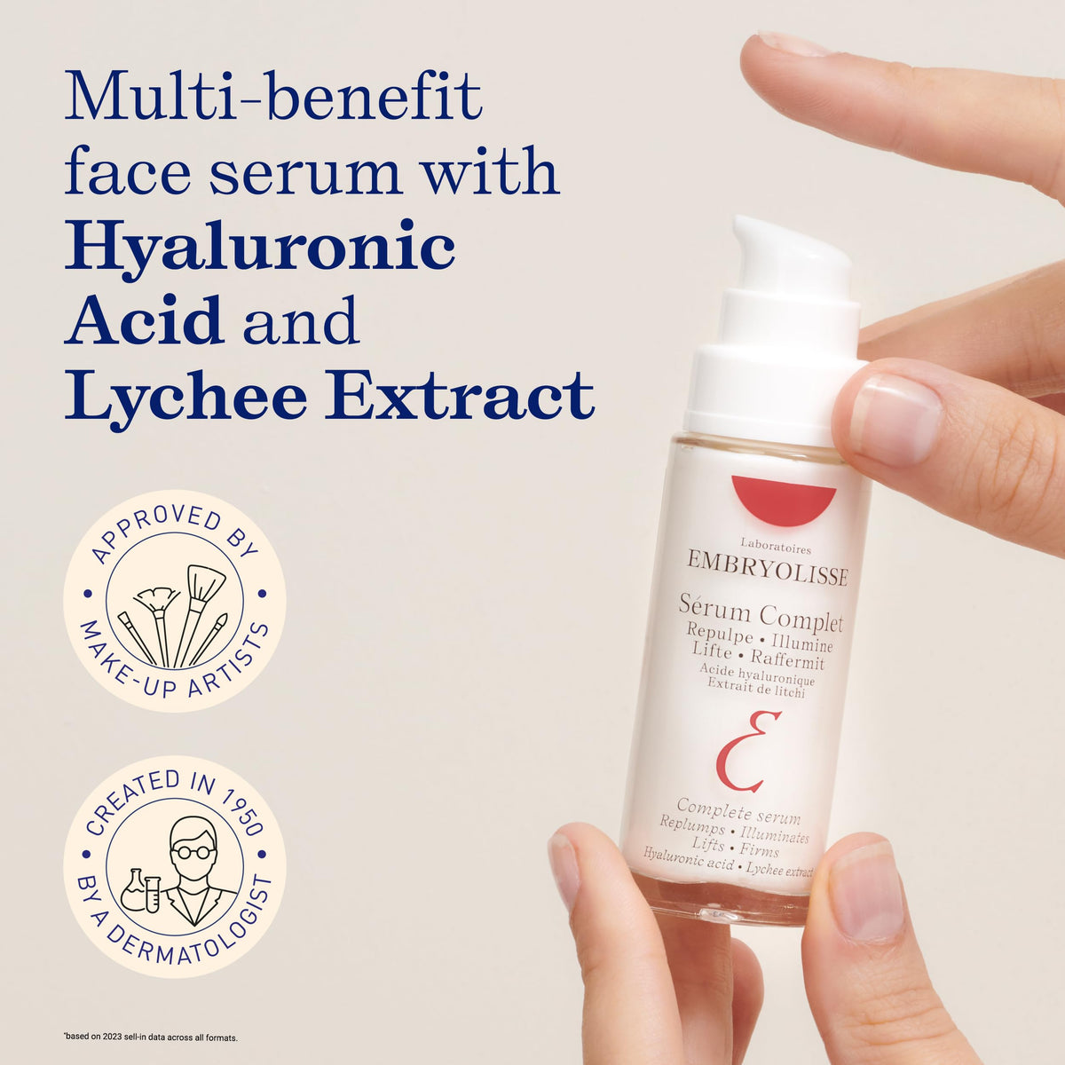 Embryolisse close-up of serum texture, highlighting smooth application benefit