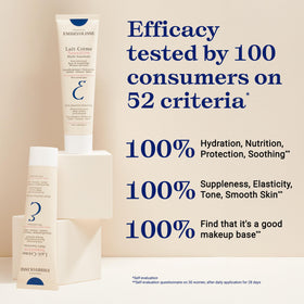 Embryolisse compact tube in a toiletry bag for travel-ready moisturization
