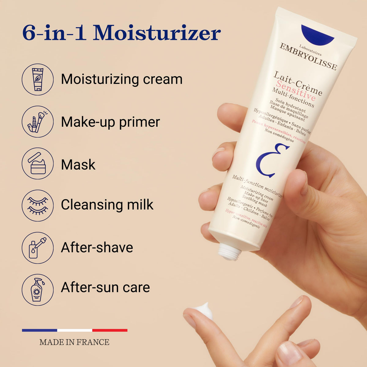 Embryolisse tube opened showing easy dispenser and hygienic use