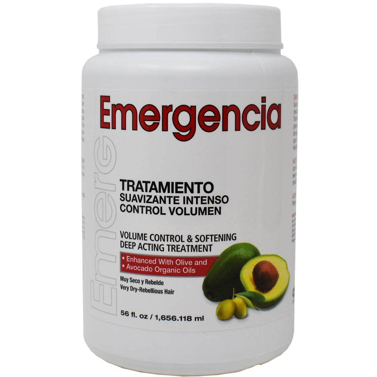 Emergencia Toque Magico front jar showing label and 56 ounce size for long-term use