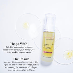 emerginC gel texture close-up for fast-absorbing, lightweight feel