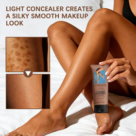 Emgmcp before and after swatch comparison showing effective scar coverage