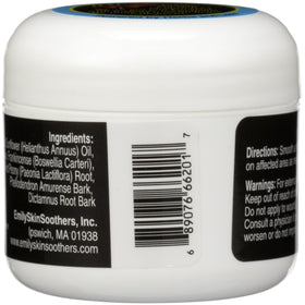 Emily Skin Soother Hot open jar showing creamy texture and easy-to-spread balm