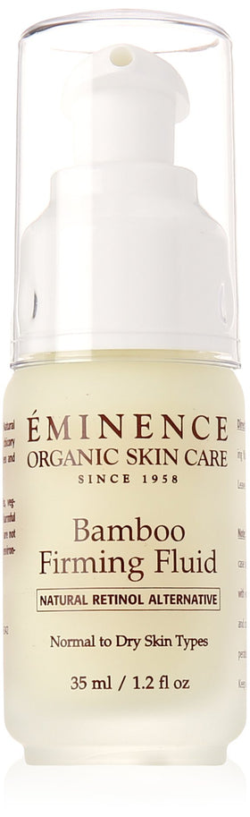 Eminence Bamboo Firming Fluid front bottle showing label and size benefits