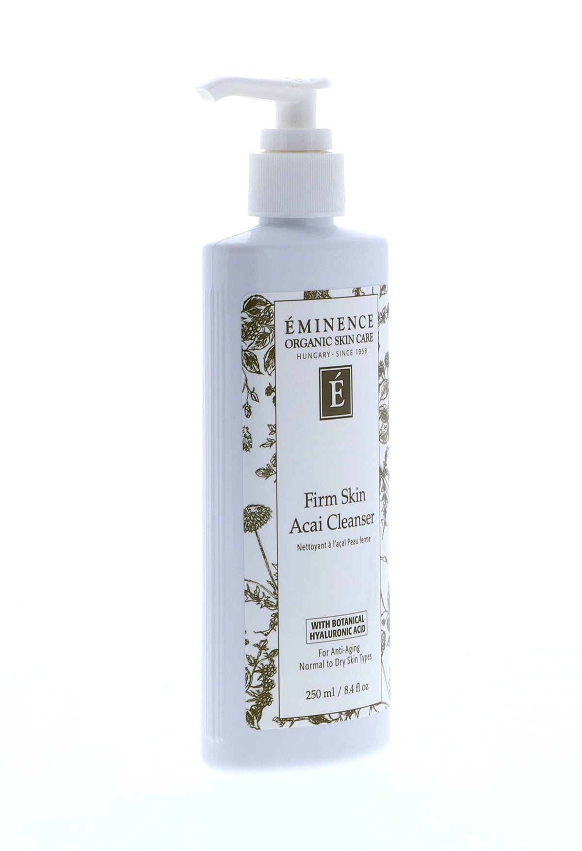 Eminence before and after cleanse visual showing brighter, refreshed skin