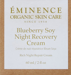 Eminence cream texture close-up on fingertip highlighting rich absorbent finish for smooth skin