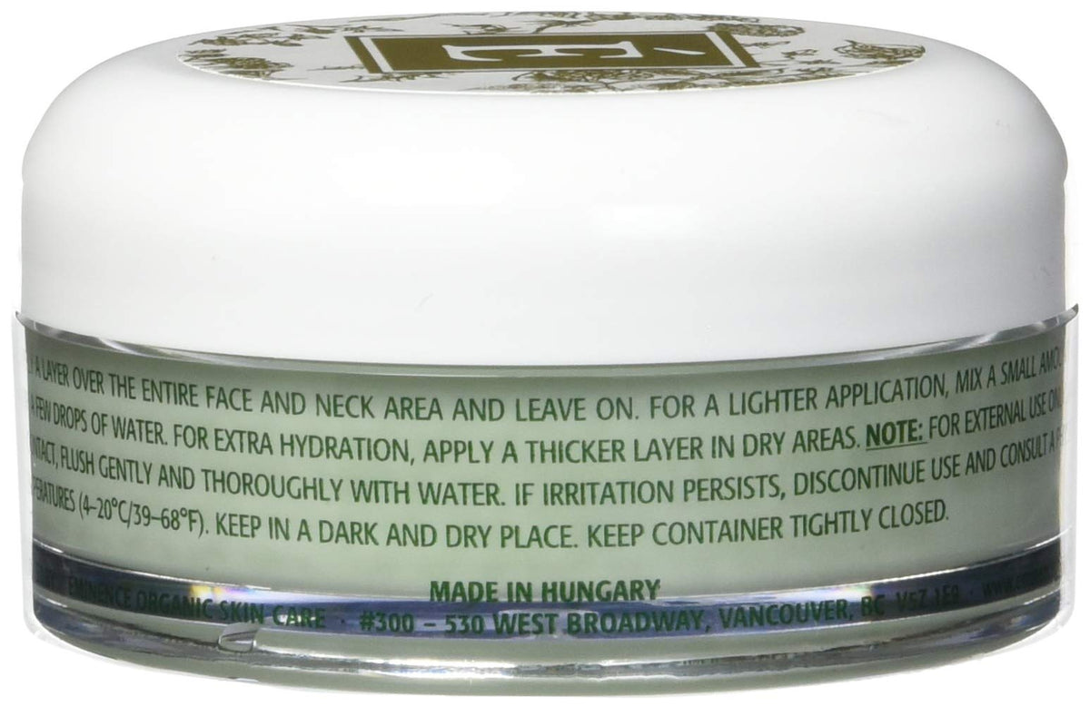 Eminence texture close-up of cream showing rich hydration for luminous skin