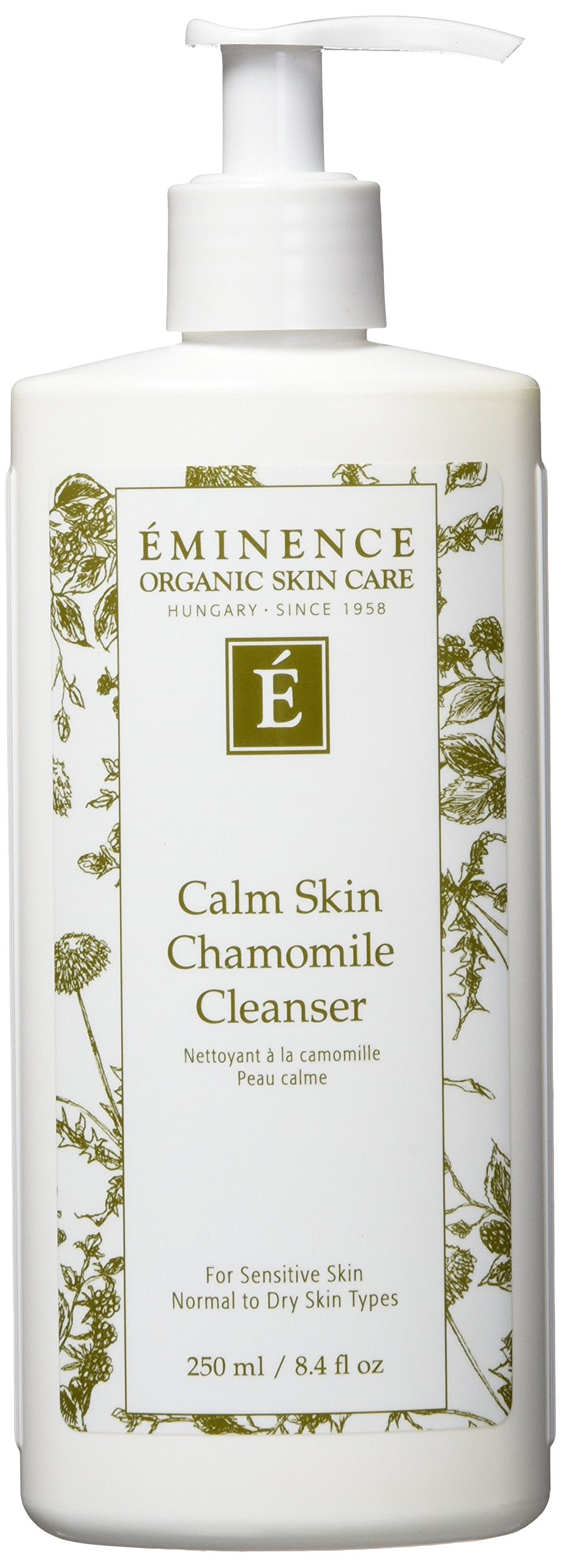 Eminence front packaging showing 8.4 oz bottle and gentle cleanser benefits