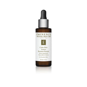 Eminence front packaging showing calm skin arnica booster, easy identification benefit