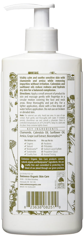 Eminence texture close-up of creamy cleanser highlighting soothing hydration