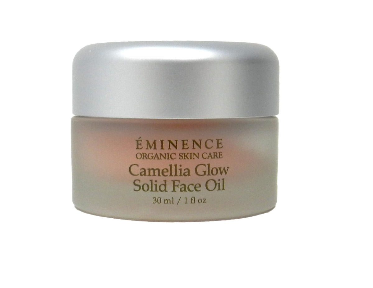 Eminence front packaging shows compact jar and elegant label for travel convenience