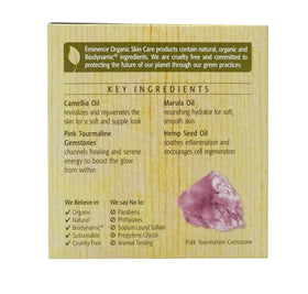 Eminence solid oil held in hand demonstrating 1 ounce size and portable benefit