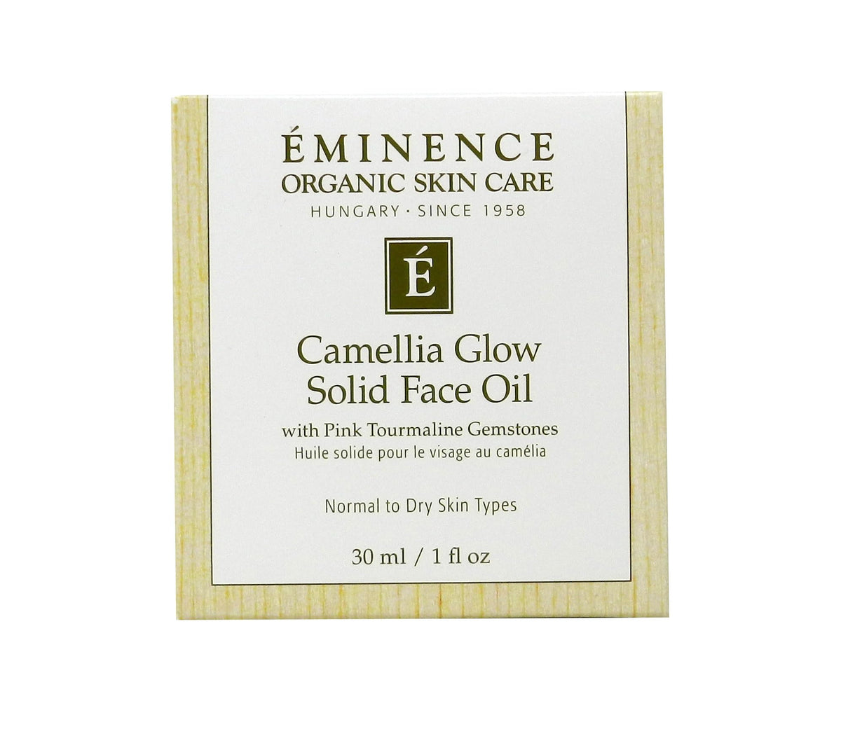 Eminence close-up of solid oil texture melting for smooth, nourishing application