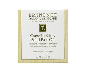 Eminence close-up of solid oil texture melting for smooth, nourishing application
