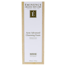 Eminence cleansing foam in bathroom lifestyle scene showing easy daily routine benefit
