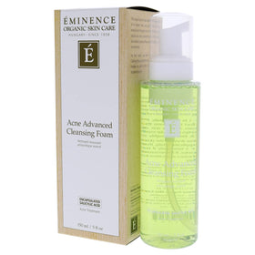 Eminence cleanser in hand size comparison showing portable 5 oz benefit