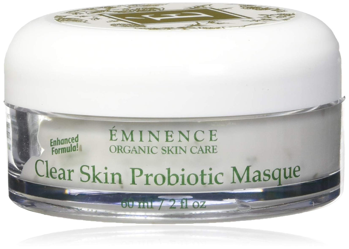 Eminence Clear Skin Probiotic Masque front label showing product and calming benefit