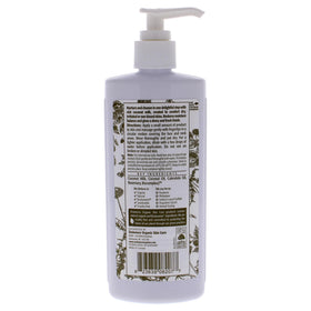 Eminence coconut milk cleanser texture close-up, shows creamy formula for hydration benefit