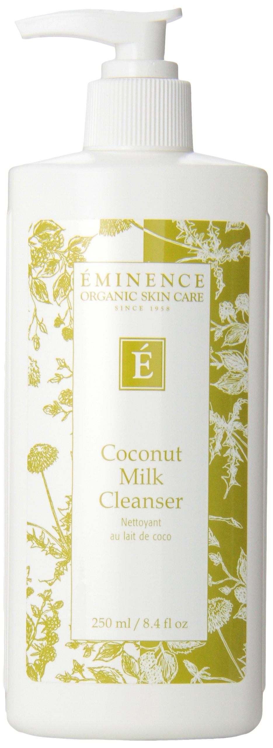 Eminence cleanser front bottle showing label and size for easy identification and trust