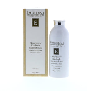 After rinse skin close-up showing Eminence smoother, refined-looking texture