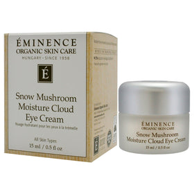 Eminence eye cream on vanity lifestyle shot suggesting daily use and refreshed under-eye appearance