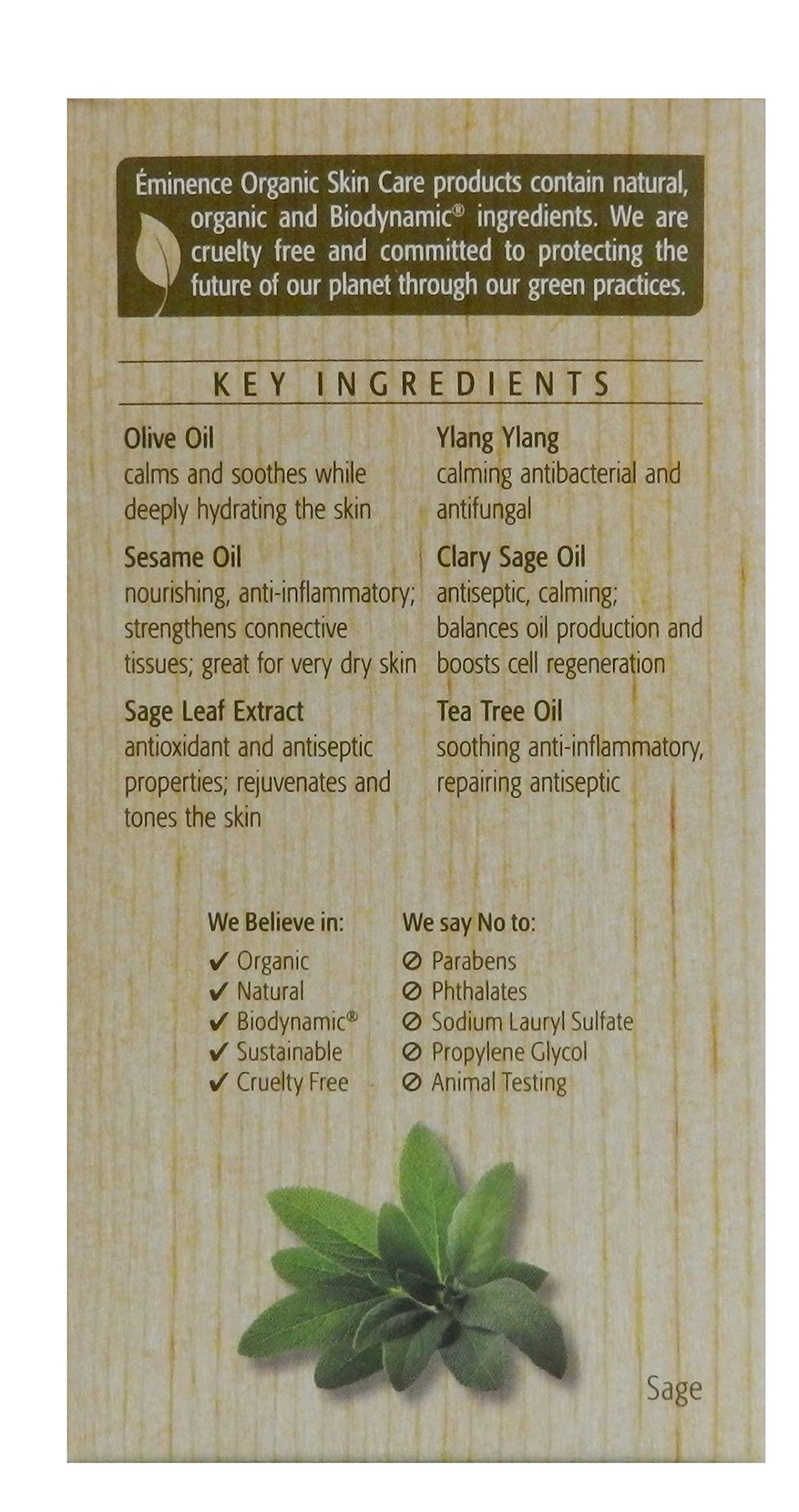 Eminence facial oil drops on hand demonstrating lightweight absorption and glow
